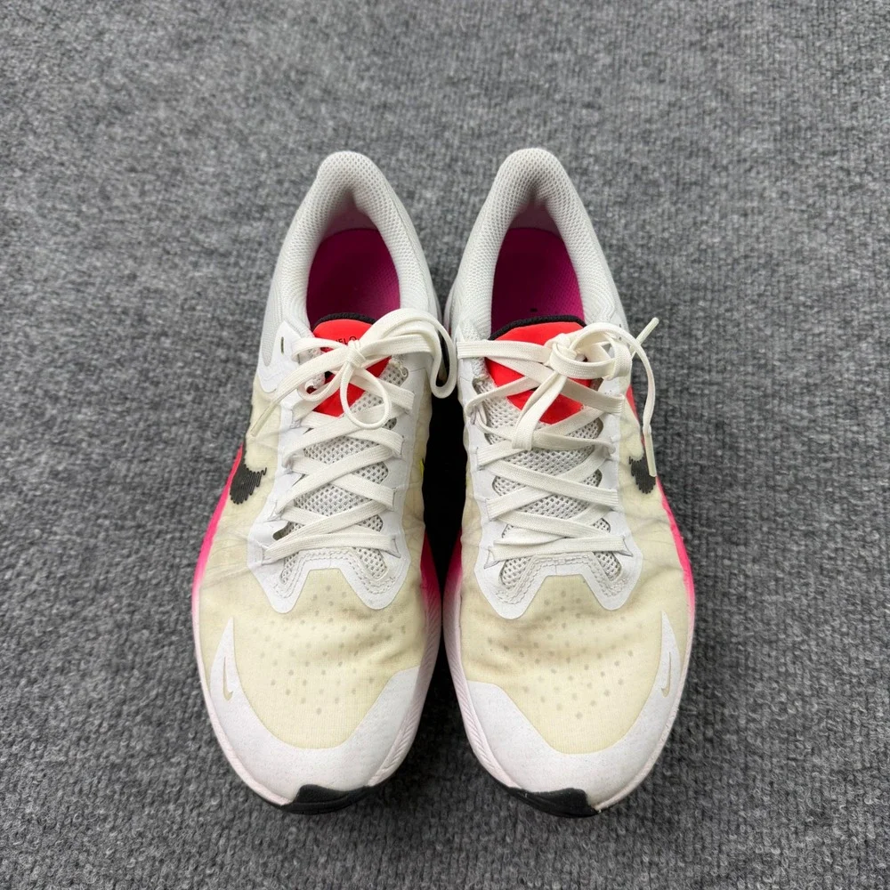 Nike Air Zoom Winflo 8 Womens Running Shoes White Pink Crimson CW3421-100 Size 8